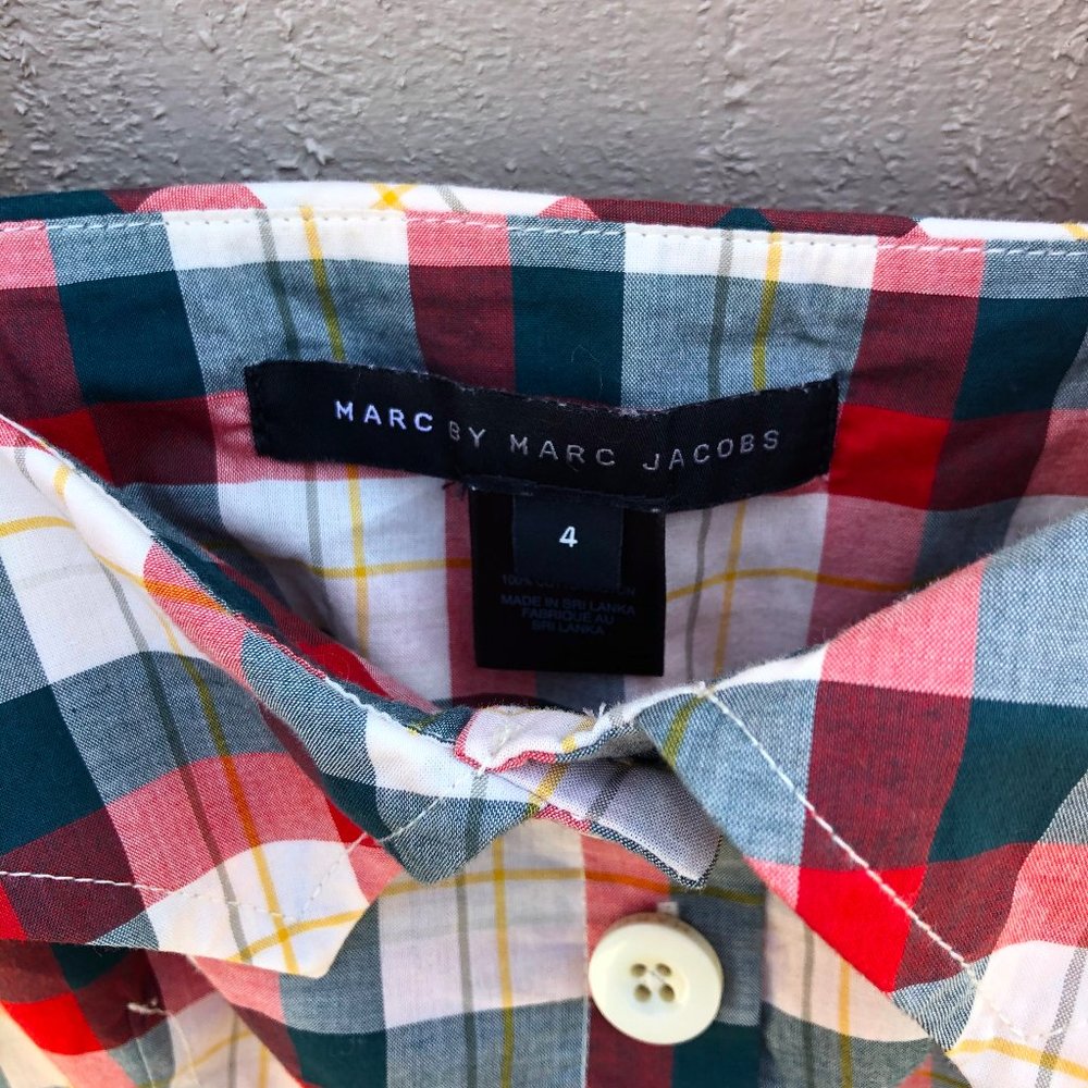 Sz 4 Marc by Marc Jacobs Plaid Sundress Pockets